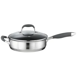 Lakeland Stainless Steel 24cm Lidded Saute Pan