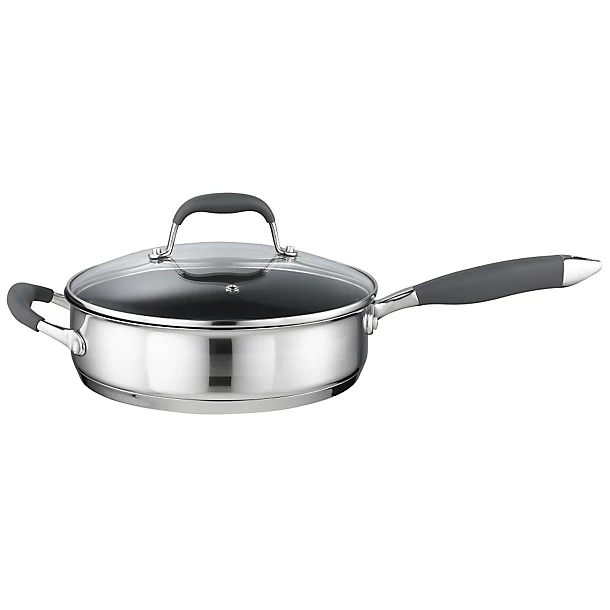 Lakeland Stainless Steel 24cm Lidded Saute Pan 3 Lakeland Stainless Steel 24cm Lidded Saute Pan