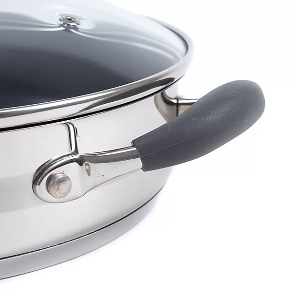 Lakeland Stainless Steel 24cm Lidded Saute Pan 5 Lakeland Stainless Steel 24cm Lidded Saute Pan - Image 3
