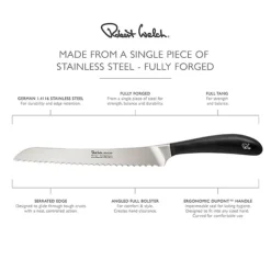 Robert Welch Signature Stainless Steel Bread Knife 22cm Blade -Kitchen Supplies Store 14166 4