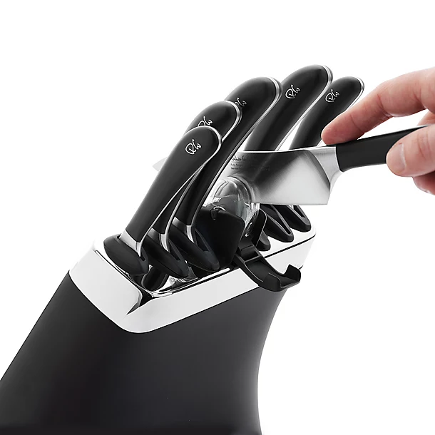 Robert Welch Signature Knife Block Sharpener And 6 Knives 5 Robert Welch Signature Knife Block Sharpener And 6 Knives - Image 3