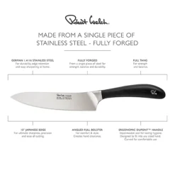 Robert Welch Signature Stainless Steel Cook's Knife 16cm Blade -Kitchen Supplies Store 14171 4