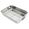 KitchenCraft Medium Stainless Steel Roaster And Rack -Kitchen Supplies Store 18689 1