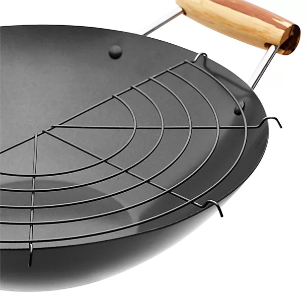 Prue's World Dual Handle Lidded Wok 31cm Dia. 9 Prue's World Dual Handle Lidded Wok 31cm Dia. - Image 7