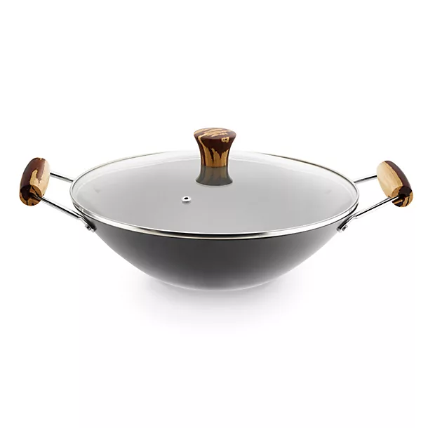 Prue's World Dual Handle Lidded Wok 31cm Dia. 11 Prue's World Dual Handle Lidded Wok 31cm Dia. - Image 9