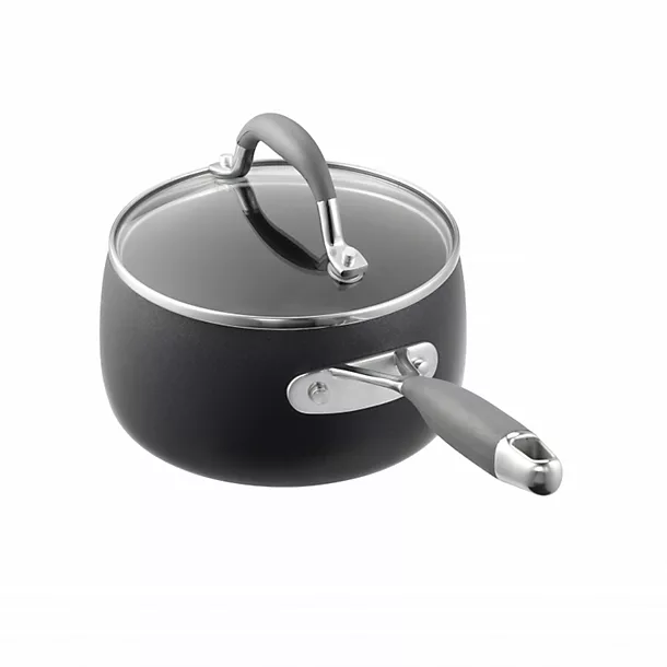 Lakeland Hard Anodised Bell Shaped 3-Piece Pan Set 8 Lakeland Hard Anodised Bell Shaped 3-Piece Pan Set - Image 6
