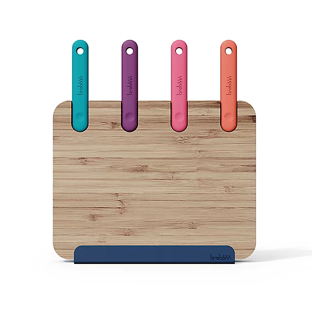 Trebonn Knife Block Chopping Station With 4 Knives 3 Trebonn Knife Block Chopping Station With 4 Knives