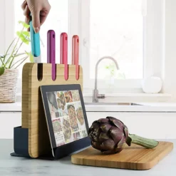 Trebonn Knife Block Chopping Station With 4 Knives 10 Trebonn Knife Block Chopping Station With 4 Knives -Kitchen Supplies Store 26851 3