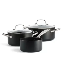 GreenPan Copenhagen 3-Piece Pan Set With Lids