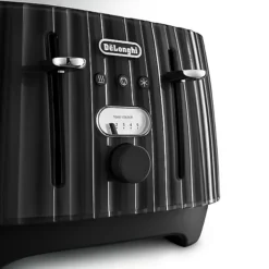 DeLonghi De’Longhi Ballerina 4-Slice Toaster Black CTD4003.B -Kitchen Supplies Store 27048 5