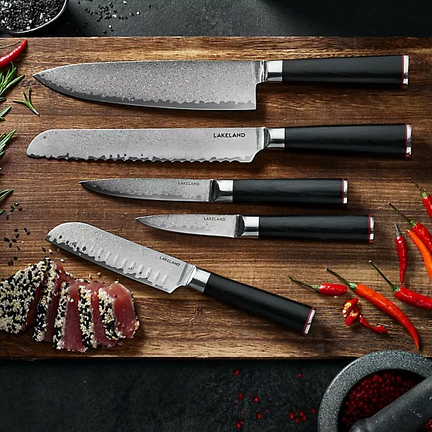 Lakeland Damascus Chef’s Knife 20cm Blade 8 Lakeland Damascus Chef’s Knife 20cm Blade - Image 6