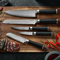 Lakeland Damascus Santoku Knife 13cm Blade 11 Lakeland Damascus Santoku Knife 13cm Blade -Kitchen Supplies Store 27093 5