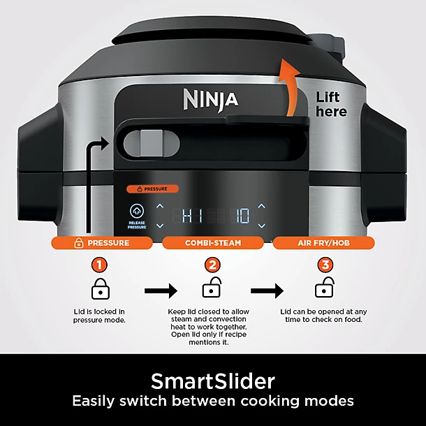 Ninja® Foodi® Max SmartLid Multi-Cooker 7.5 Litre Capacity OL750UK 11 Ninja® Foodi® Max SmartLid Multi-Cooker 7.5 Litre Capacity OL750UK - Image 9