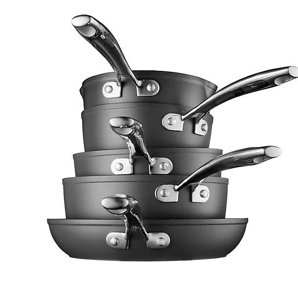 Lakeland Hard Anodised 5-Piece Pan Set 3 Lakeland Hard Anodised 5-Piece Pan Set