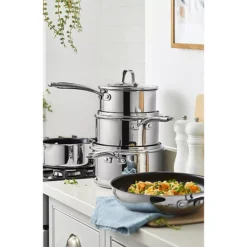 Lakeland 5-Piece Stainless Steel Ceramic Pan Set 19 Lakeland 5-Piece Stainless Steel Ceramic Pan Set -Kitchen Supplies Store 27189 9