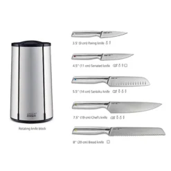 Joseph Joseph Elevate 5-piece Stainless Steel Rotating Knife Block Set -Kitchen Supplies Store 27224 3