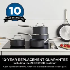 Ninja ZEROSTICK 28cm Flat-Bottomed Wok With Lid -Kitchen Supplies Store 27304 12