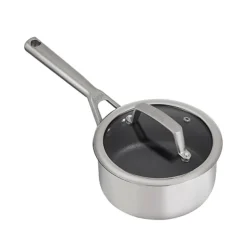 Ninja ZEROSTICK Stainless Steel 18cm Saucepan With Lid