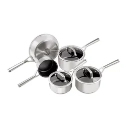 Ninja ZEROSTICK 5-Piece Stainless-Steel Pan Set