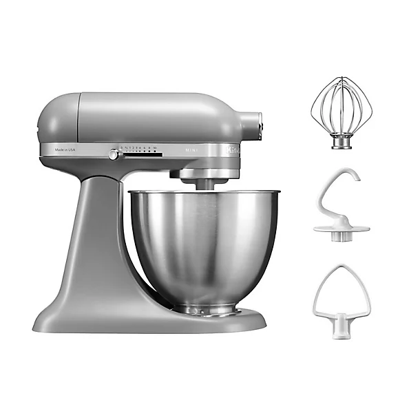 KitchenAid Artisan Mini 3.3 Litre Stand Mixer Matte Grey 5KSM3311XBFG 4 KitchenAid Artisan Mini 3.3 Litre Stand Mixer Matte Grey 5KSM3311XBFG - Image 2