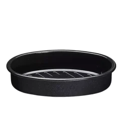 Enamel Self Basting Oval Roasting Tin With Lid 13 Enamel Self Basting Oval Roasting Tin With Lid -Kitchen Supplies Store 32195 3