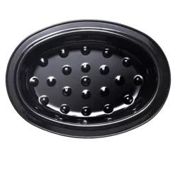 Enamel Self Basting Oval Roasting Tin With Lid 14 Enamel Self Basting Oval Roasting Tin With Lid -Kitchen Supplies Store 32195 4