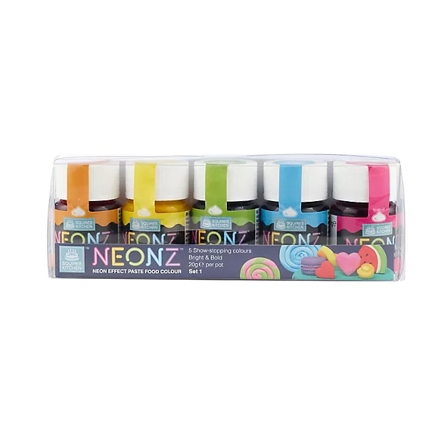 Neonz Neon Effect Paste Food Colouring Kit – Set Of 5 4 Neonz Neon Effect Paste Food Colouring Kit – Set Of 5 - Image 2