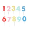 Meri-Meri Meri Meri Rainbow Acrylic Number Cake Toppers -Kitchen Supplies Store 32950 1