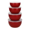 KitchenAid Set Of 4 Prep Bowls With Lids - Empire Red -Kitchen Supplies Store 32981 1
