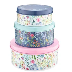 Lakeland Summer Meadow 3 Nesting Cake Tins