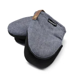 2 Cuisinart Neoprene Mini Oven Mitts Herringbone Blue -Kitchen Supplies Store 33416 6