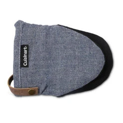 2 Cuisinart Neoprene Mini Oven Mitts Herringbone Blue -Kitchen Supplies Store 33416 7