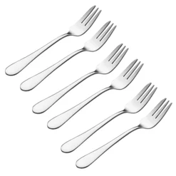 6pc Viners Select Stainless Steel Pastry Fork Set -Kitchen Supplies Store 62021 3