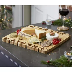 Lakeland Cheese And Crackers Bamboo Serving And Chopping Board -Kitchen Supplies Store 62146 3