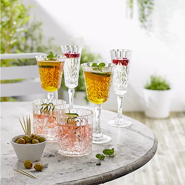 Crystal-Look Acrylic Tumblers – Set Of 4 4 Crystal-Look Acrylic Tumblers – Set Of 4 - Image 2