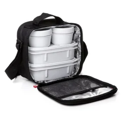 Tatay 5-Piece Urban Lunch Pack With 4 Food Containers – Black