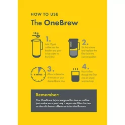 Barista & Co. OneBrew One-Cup Coffee Maker And Tea Infuser 350ml -Kitchen Supplies Store 62375 8