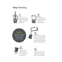 Barista & Co. OneBrew One-Cup Coffee Maker And Tea Infuser 350ml -Kitchen Supplies Store 62375 9