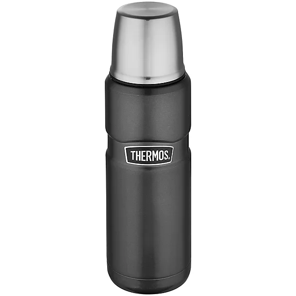 Thermos King Grey Small Flask 470ml 3 Thermos King Grey Small Flask 470ml