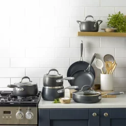 Lakeland Hard Anodised Bell Shaped 20cm Saucepan -Kitchen Supplies Store 73060 3