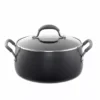 Lakeland Hard Anodised Bell Shaped 24cm Stockpot 1 Lakeland Hard Anodised Bell Shaped 24cm Stockpot -Kitchen Supplies Store 73073 1