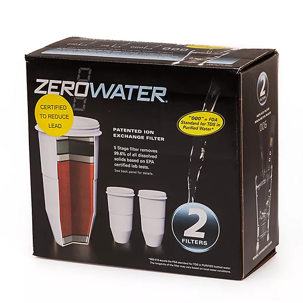 ZeroWater Replacement Water Filters - Pack Of 2 4 ZeroWater Replacement Water Filters - Pack Of 2 - Image 2