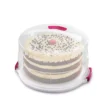2 In 1 Height Adjustable Cake Carrier Caddy - Round Holds 30cm Cakes 2 2 In 1 Height Adjustable Cake Carrier Caddy - Round Holds 30cm Cakes -Kitchen Supplies Store 73433 1