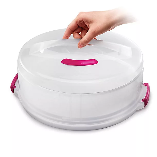 2 In 1 Height Adjustable Cake Carrier Caddy - Round Holds 30cm Cakes 6 2 In 1 Height Adjustable Cake Carrier Caddy - Round Holds 30cm Cakes - Image 4