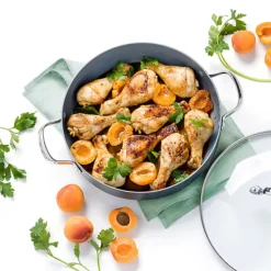 GreenPan Venice Pro 26cm Shallow Casserole With Glass Lid -Kitchen Supplies Store 73598 4