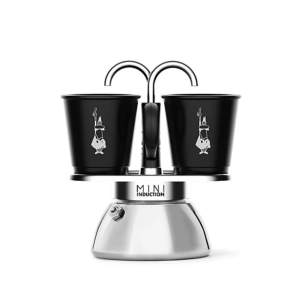 Bialetti Mini Express Induction Hob Coffee Maker 90ml 3 Bialetti Mini Express Induction Hob Coffee Maker 90ml