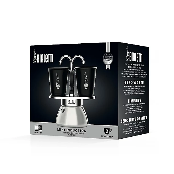 Bialetti Mini Express Induction Hob Coffee Maker 90ml 5 Bialetti Mini Express Induction Hob Coffee Maker 90ml - Image 3